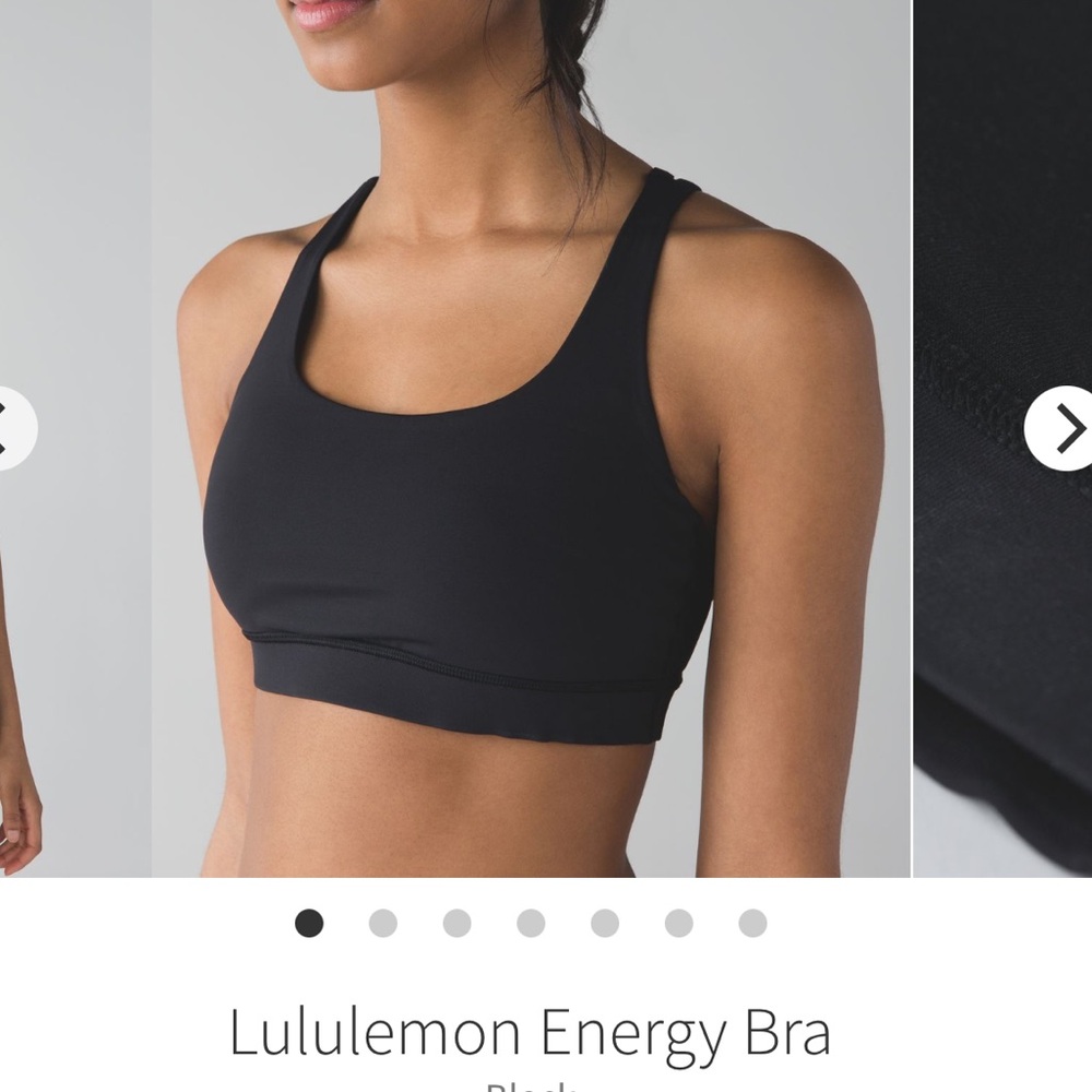 NWT Lululemon Energy Sports Bra Black Size 14